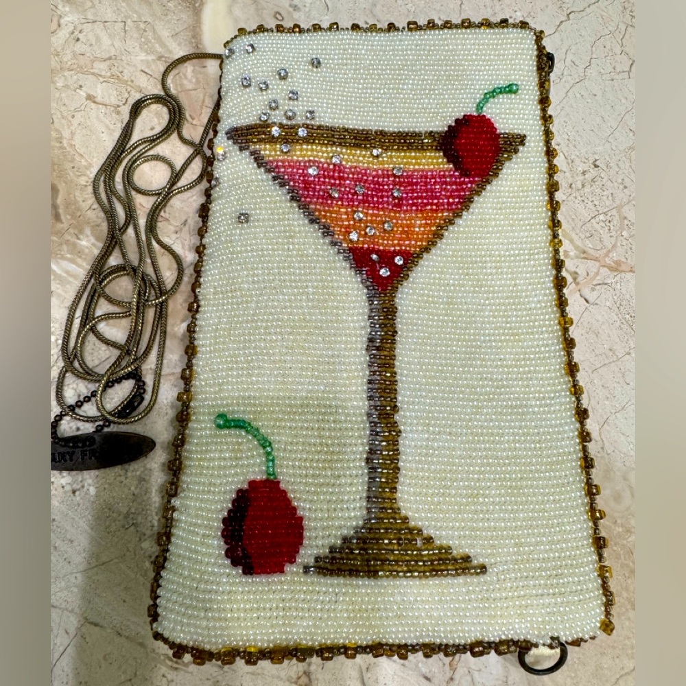 Mary Frances Martini Beaded convertible Crossbody Clutch